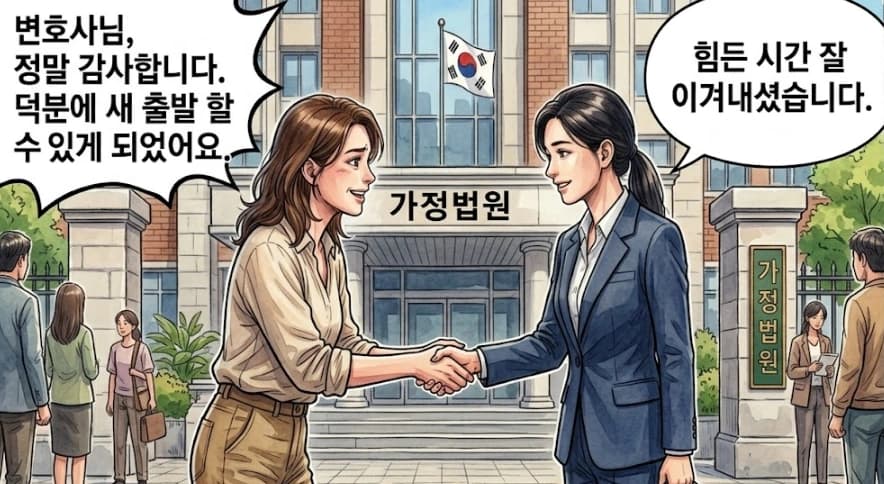 상간변호사의 조력 결과 청구 위자료 일부 지급 판결