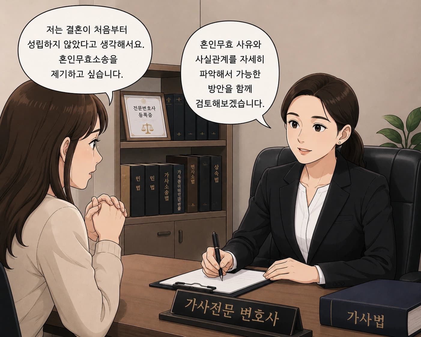 혼인무효소송, 혼인취소소송 및 이혼과의 차이