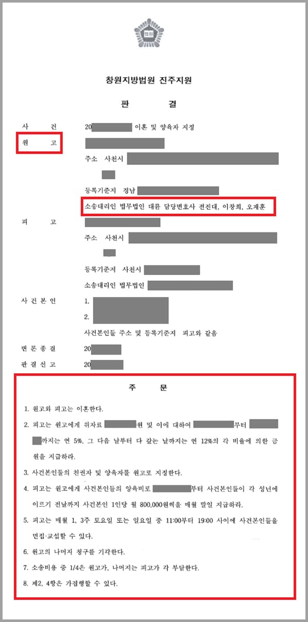 의뢰인의 배우자는 습관성 음주와 폭행을 일삼으며 의뢰인에게 상해를 입혀오다 가출했는데요. 이에 의뢰인은 자녀들을 홀로 돌보며 가정을 꾸렸습니다. 하지만 잊을만하면 찾아와 각목을 휘두르며 협박하는 배우자와의 혼인 생활을 견디다 못해 이혼을 결심하고 법무법인 대륜을 찾았습니다. 