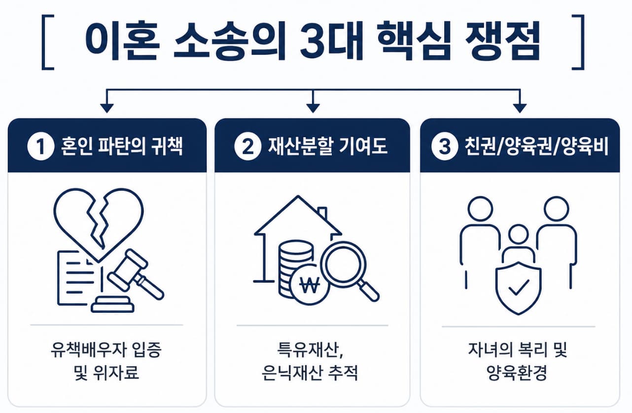 이혼소송에서 가사전문변호사가 필요한 4가지 이유