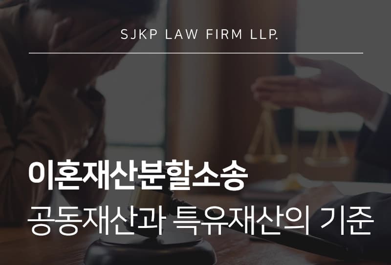이혼재산분할소송 시 공동재산과 특유재산 재산분할 기준은?